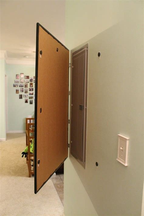 how to hide an electrical box|hiding electrical panel ideas.